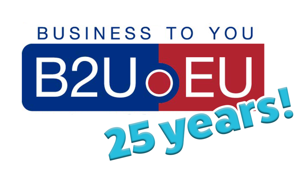 logo b2u 25 jaar
